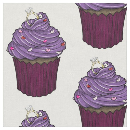 Zuckervorschlag Cupcake Stoff (Nahaufnahme)
