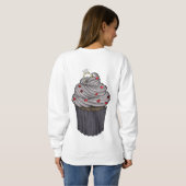 Zuckervorschlag Cupcake Sweatshirt (Schwarz voll)
