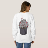 Zuckervorschlag Cupcake Sweatshirt (Schwarz voll)