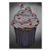 Zuckervorschlag Cupcake Tischnummer (Vorderseite)