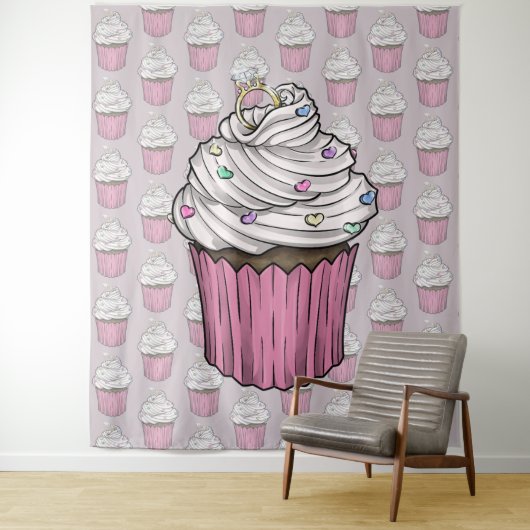 Zuckervorschlag Cupcake Wandteppich (Beispiel)