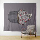 Zuckervorschlag Cupcake Wandteppich (Beispiel (Horizontal))