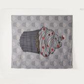 Zuckervorschlag Cupcake Wandteppich (Vorderseite (Horizontal))