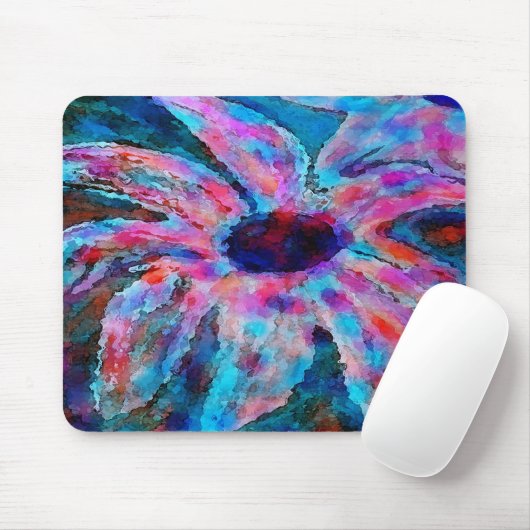 Zuckerwatte-Blume Mousepad (Mit Mouse)