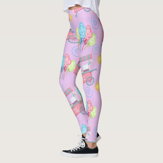Zuckerwatte ganz über Druck Leggings (Links)