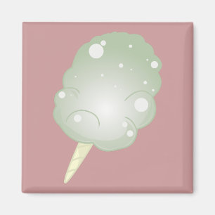 Zuckerwatte - Grün Magnet