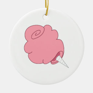 Zuckerwatte Keramik Ornament