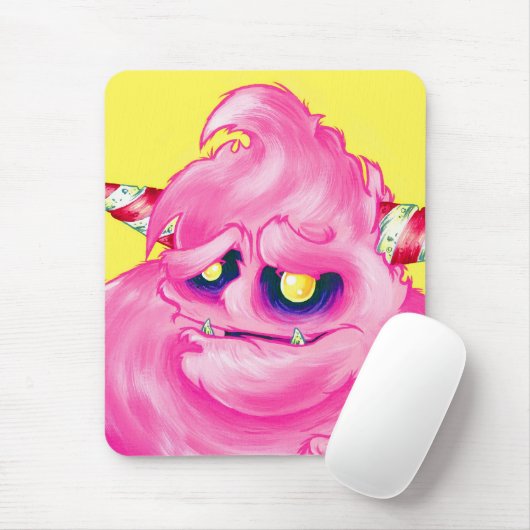 Zuckerwatte-Monster Mousepad (Mit Mouse)