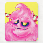 Zuckerwatte-Monster Mousepad (Vorne)