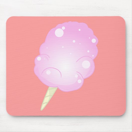 Zuckerwatte Mousepad - Rosa (Vorne)