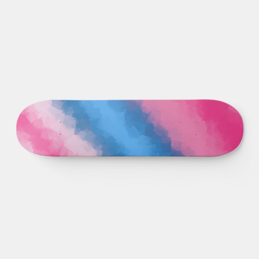 Zuckerwatte-Regenbogen färbt Skate Plattform Skateboard (Horizontal)