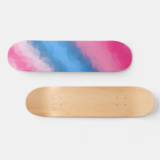 Zuckerwatte-Regenbogen färbt Skate Plattform Skateboard (Horizontal)