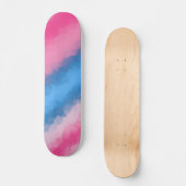 Zuckerwatte-Regenbogen färbt Skate Plattform Skateboard (Vorderseite)