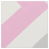 Zuckerwatte-Rosa und graues Zickzack mit Monogramm Stoff (Nahaufnahme)