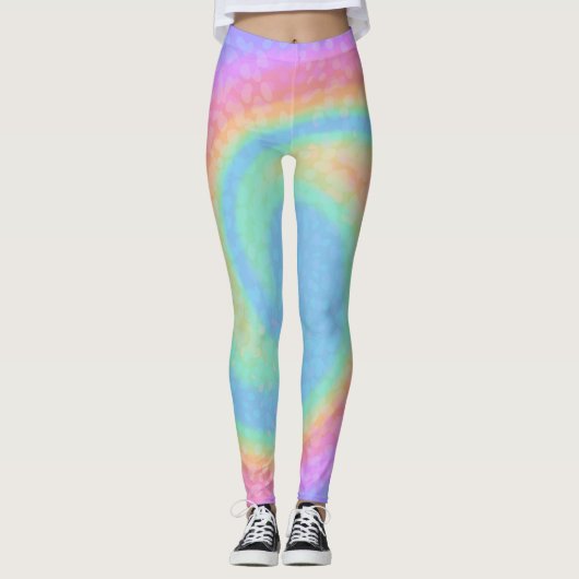 Zuckerwatte-Strudel-Leggings Leggings (Vorderseite)