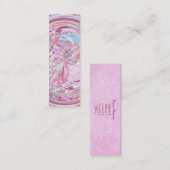 Zuckerwattemandala-Lesezeichen-Geschäfts-Karte Mini Visitenkarte (Vorne/Hinten)