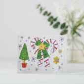 Zuckerweihnachten Postkarte (Stehend Vorderseite)