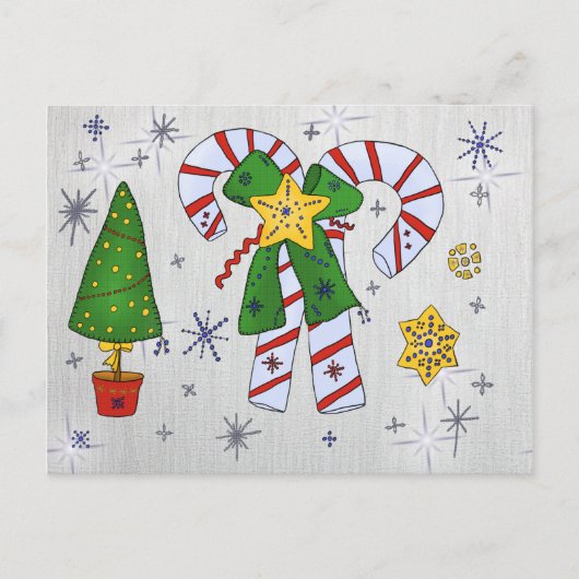 Zuckerweihnachten Postkarte (Vorderseite)