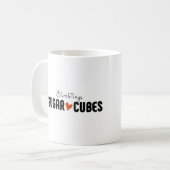 Zuckerwürfel-Tasse mit Zuckerwürfel-Hund Kaffeetasse (Vorderseite Links)