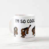 Zuckmücke "ich bin, ALSO COOL bin ich HEISSE" Kaffeetasse (Vorderseite Links)