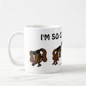 Zuckmücke "ich bin, ALSO COOL bin ich HEISSE" Kaffeetasse (Links)