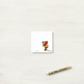 Zuckmücke "Kopf in einem Kasten Crackern" Post-it Klebezettel (Auf Schreibtisch)