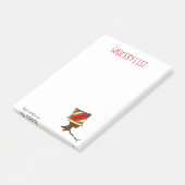 Zuckmücken-"Lebensmittelgeschäft-Listen-" Post-it Klebezettel (angewinkelt)