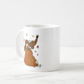 Zuckmücken-Stapel der Blätter-Tasse Kaffeetasse (Vorderseite Links)