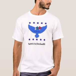 Zuckungs-blauer Logo-T - Shirt