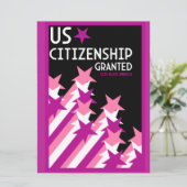Zuerkennung der US-Staatsbürgerschaft (Stehend Vorderseite)