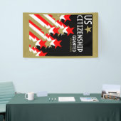 Zuerkennung der US-Staatsbürgerschaft Banner (Messeveranstaltung)