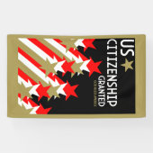 Zuerkennung der US-Staatsbürgerschaft Banner (Horizontal)
