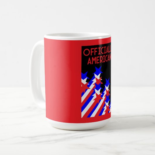 Zuerkennung der US-Staatsbürgerschaft Kaffeetasse (Vorderseite Links)