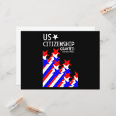 Zuerkennung der US-Staatsbürgerschaft Karte (Vorderseite/Rückseite Beispiel)
