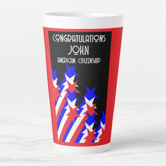 Zuerkennung der US-Staatsbürgerschaft Milchtasse (Vorderseite)