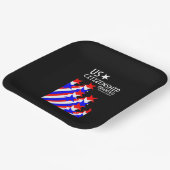 Zuerkennung der US-Staatsbürgerschaft Pappteller (Gewinkelt)