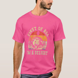 Zuerst bin ich ein erfreulicher Vintager Sarcastic T-Shirt