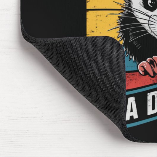 Zuerst bin ich ein erstaunlicher Funny Opossum Pos Mousepad (Ecke)