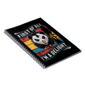 Zuerst bin ich ein erstaunlicher Funny Opossum Pos Notizblock (Rechte Seite)