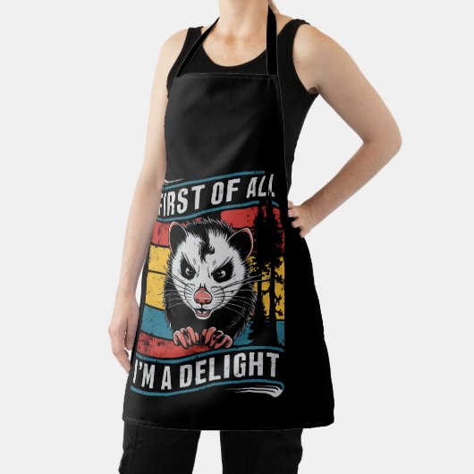 Zuerst bin ich ein erstaunlicher Funny Opossum Pos Schürze (InSitu)