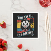 Zuerst bin ich ein erstaunlicher Funny Opossum Pos Serviette (Beispiel)