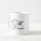 Zuerst bin ich ein erstaunliches, sarkastisches Zi Kaffeetasse (Vorderseite Links)