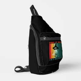 ZUERST BIN ICH EIN VERGNÜGEN LUSTIG SÜß GEIST CROSSBODY BAG