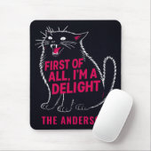 Zuerst einmal bin ich eine Freude brüllende schwar Mousepad (Mit Mouse)