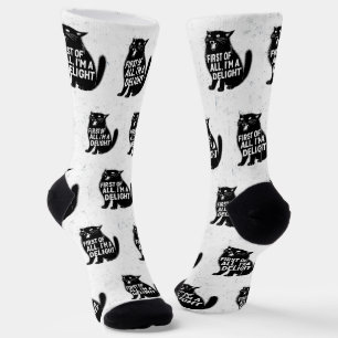 Zuerst einmal bin ich eine Freude brüllende schwar Socken