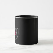 Zuerst einmal bin ich eine Freude brüllende schwar Tasse (Zentrum)