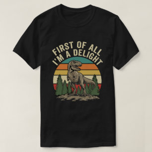 Zuerst einmal bin ich eine Freude Lustig Sarkastis T-Shirt