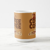 Zuerst Kaffee dann Diamanten Kaffeetasse (Mittel)