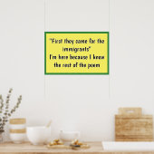 Zuerst kamen sie für poster (Küche)