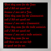 Zuerst kamen sie poster (Vorne)